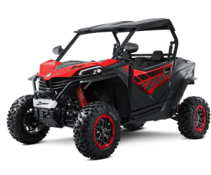 Moto ZFORCE 950 Sport em vermelho.