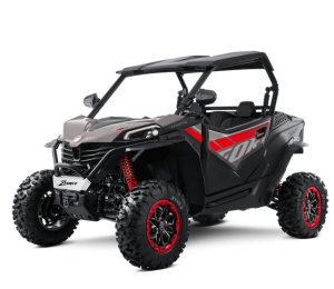 Moto ZFORCE 950 Sport em cinzento.