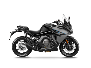 Moto 650GT em preto.