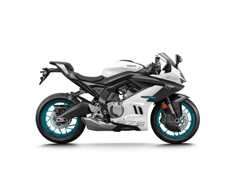 Moto 675SR-R em branco.