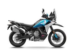 Moto 800MT-X em azul.