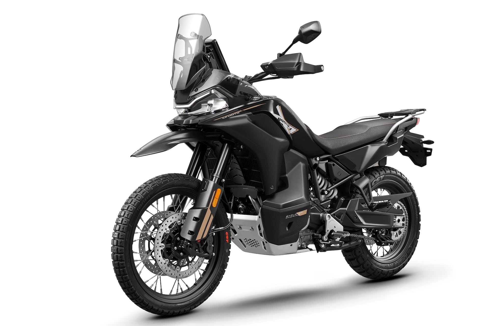 Moto 800MT-X em preto.