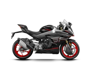 Moto 450SR em preto.