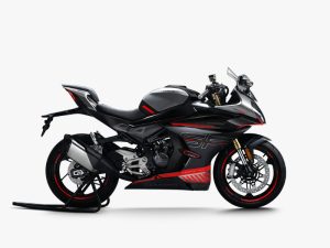 Moto 450Sr em preto.