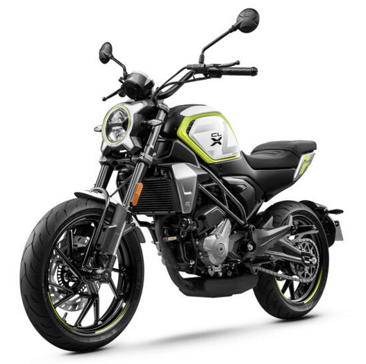 Moto 300CL-X em branco.