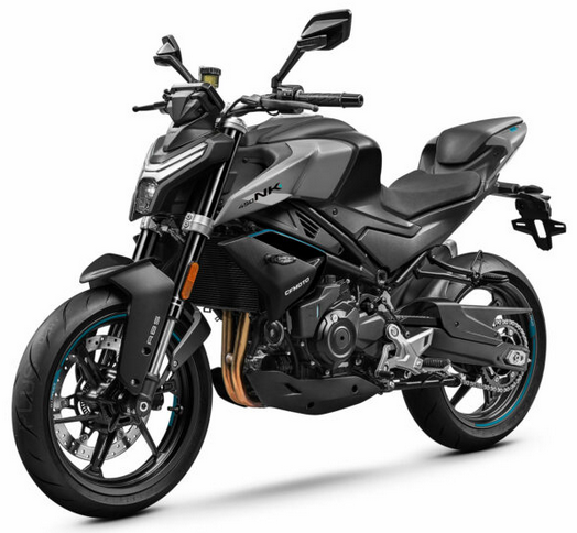 Moto 450NK em preto.