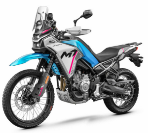 Moto 450MT em azul.
