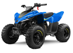 Moto CFORCE 110 em azul.