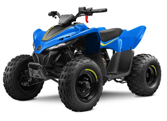 Moto CFORCE 110 em azul.