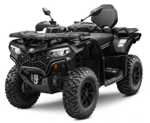 Moto CFORCE 520L em preto.