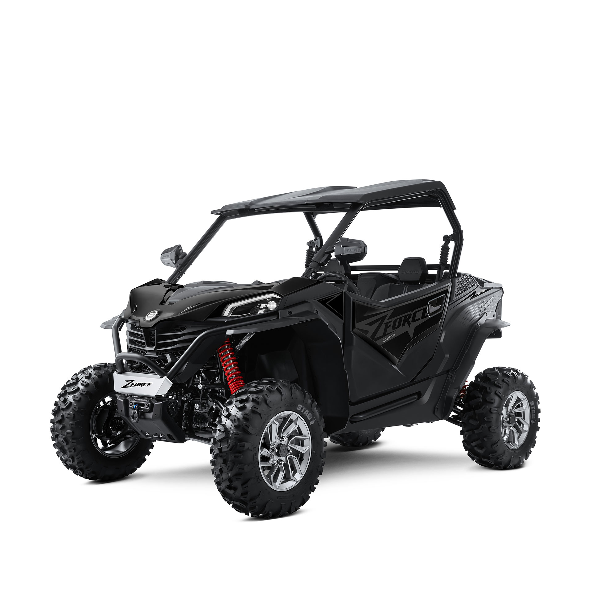 Moto ZFORCE 950 Sport-4 em preto.