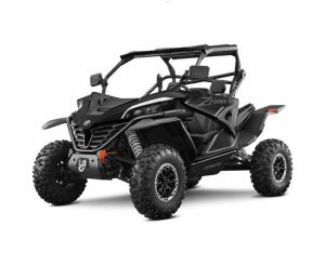 Moto ZFORCE 1000 Sport-R em preto.