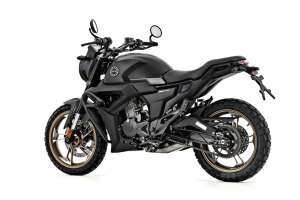 Moto ZT125-G1-LCD em preto.